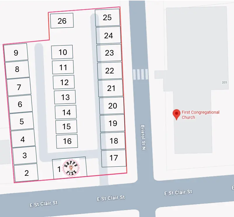 Fizz Fest 2026 Vendor Booth Map